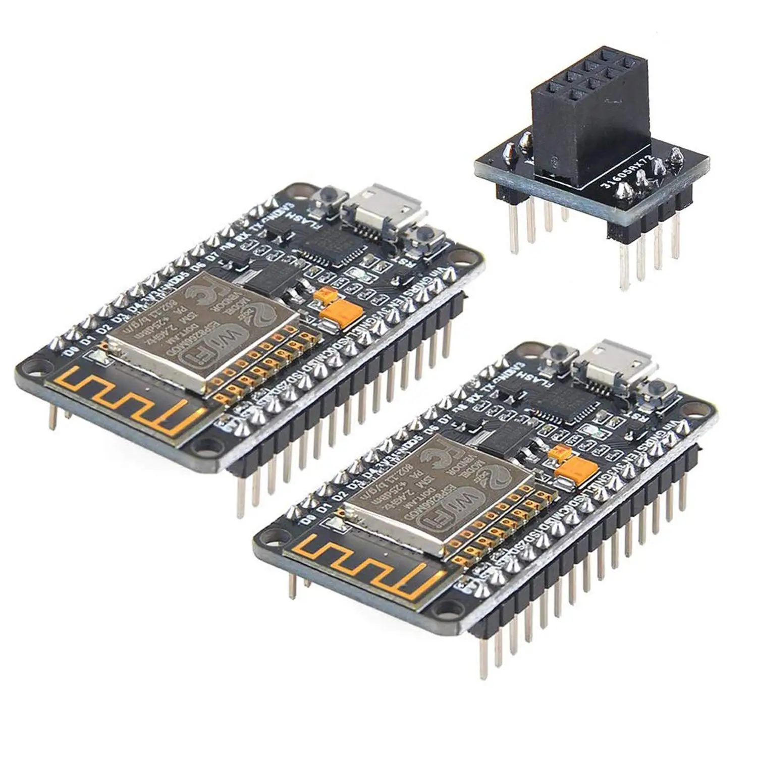 2pcs ESP8266 NodeMCU LUA CP2102 ESP-12E Internet WiFi Development Board Serial Wireless Module Internet for Ar duino IDE/Micropy