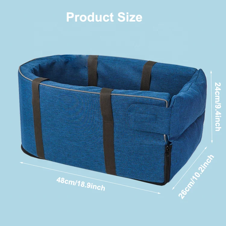 Customized Washable Portable Car Center Console Pet Seat For Small Dogs