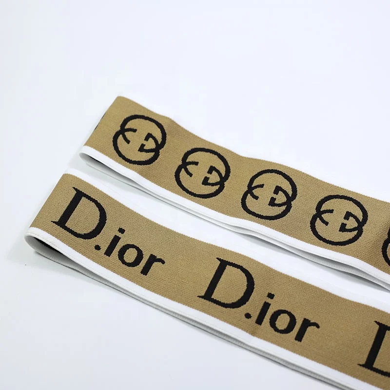 
Custom printed logo boxer shorts elastic band high quality underwear elastic band 