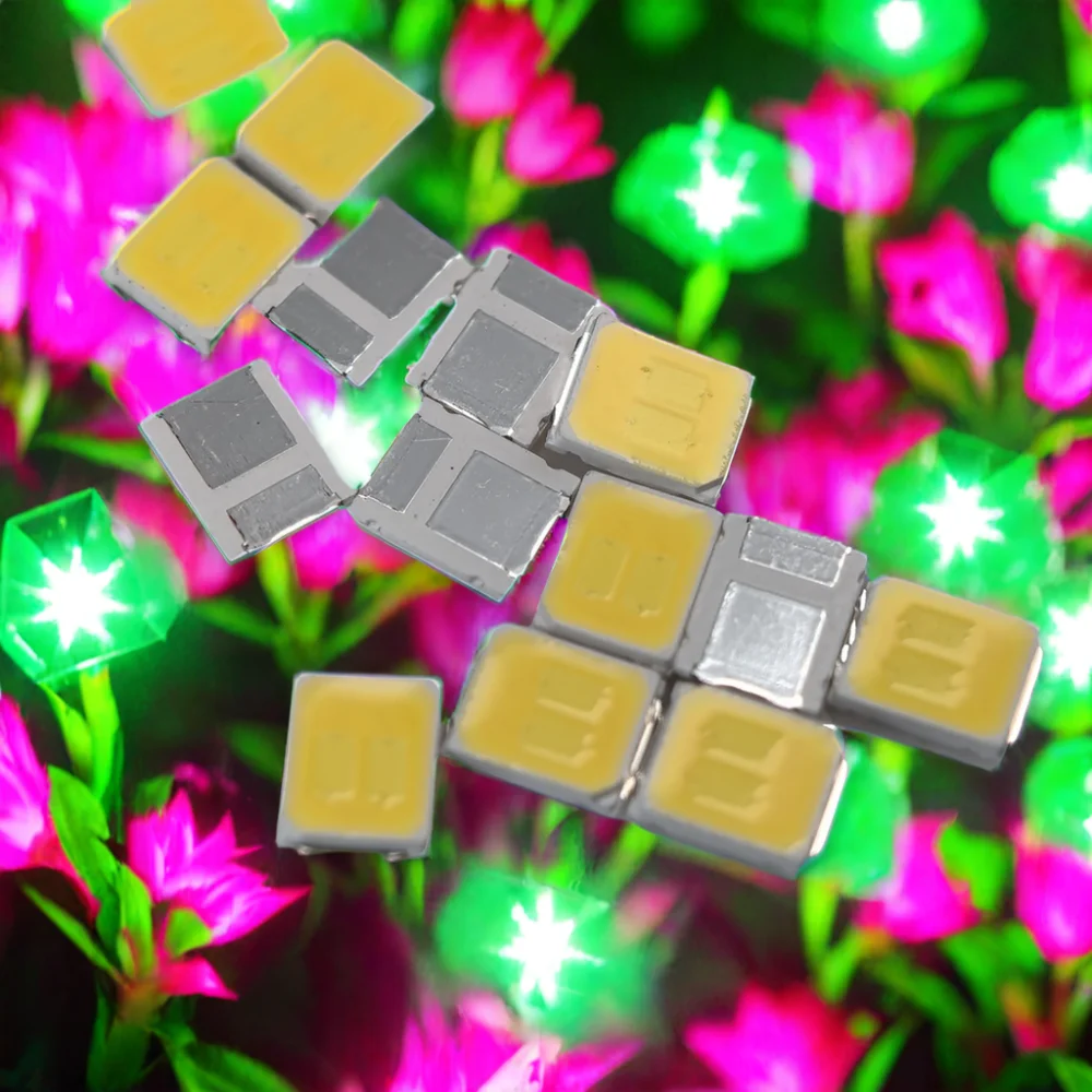 High PPF 3.0 2835 SMD LED Chip 0.2W-1W Alloy Wire 3V LED 3000-6500K White Light 200 Lm/W Plant Grow Light Installation Included