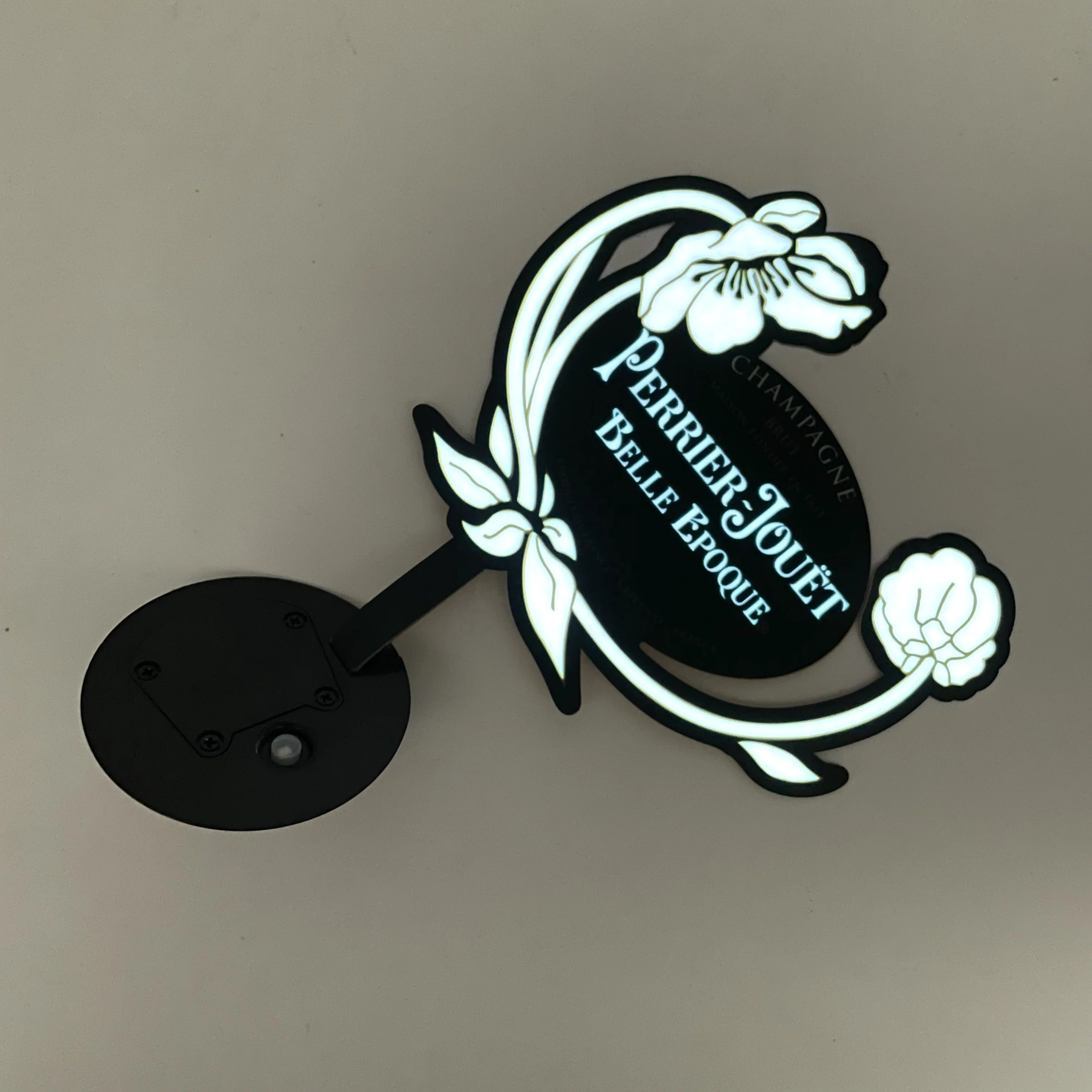 OEM Водонепроницаемая этикетка для бутылок с подсветкой, светящаяся светодиодная наклейка для бутылок для ночного клуба, шампанского, водки, виски