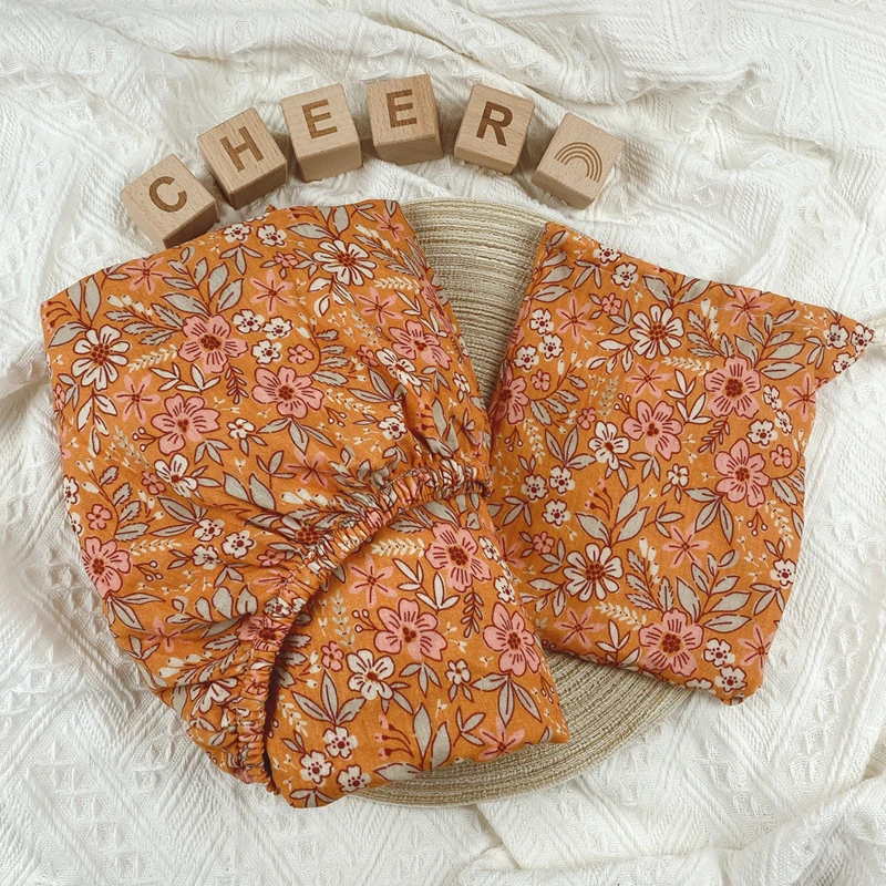 Wholesale Soft 100% Organic Cotton Muslin Baby Fitted Crib Sheet