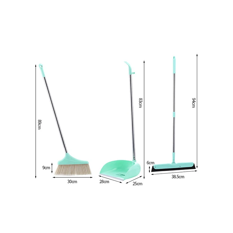 Factory Supply Pan Household Cleaning Popular Item Plastic Dust Broom Set