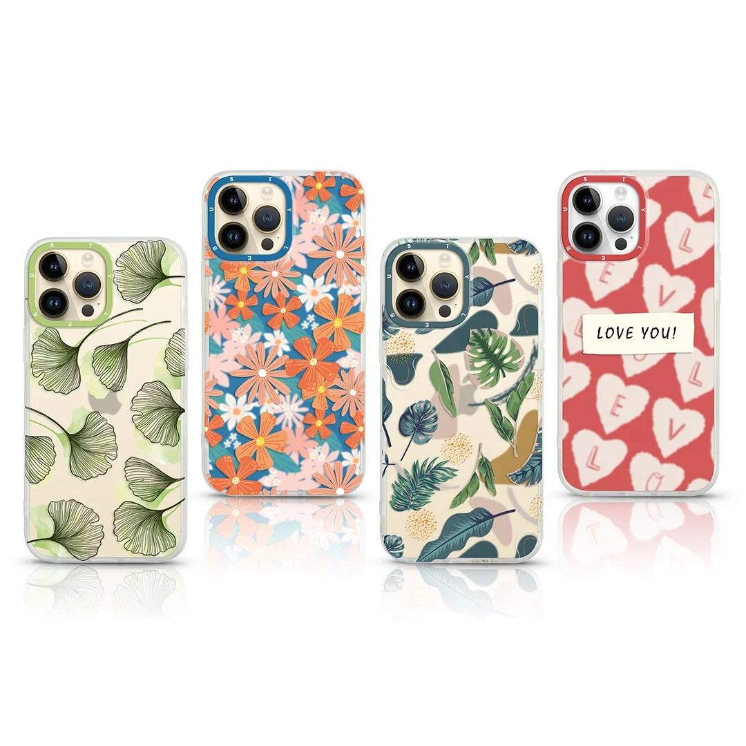 BUSTYLE IMD Matte cellphone cover for iPhone 14 Pro Max 13 11 SE Color Lens ring phonecase iPhone14Plus Custom Smart Phone Case