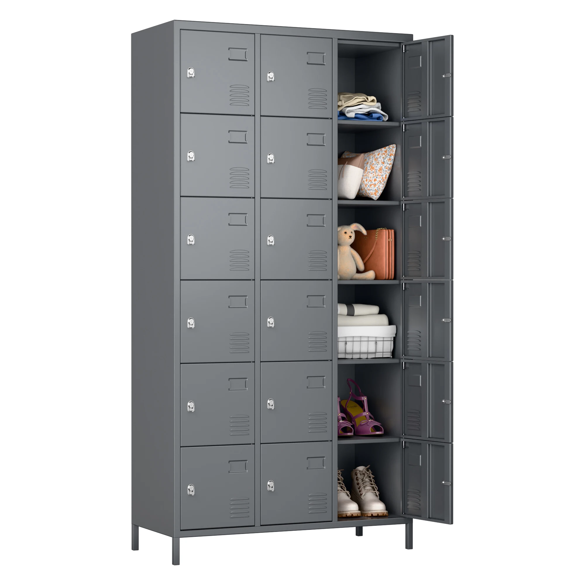 Metal Storage Cabinet Steel Cabinet Locker Iron Student Locker School Hostel Supermarket