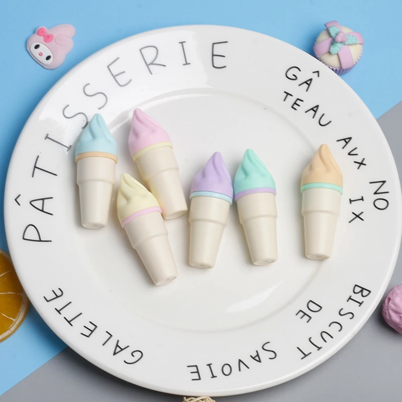 Ice cream highlighter marker Soft tip color marker students rough out key notes artifact DIY doodle