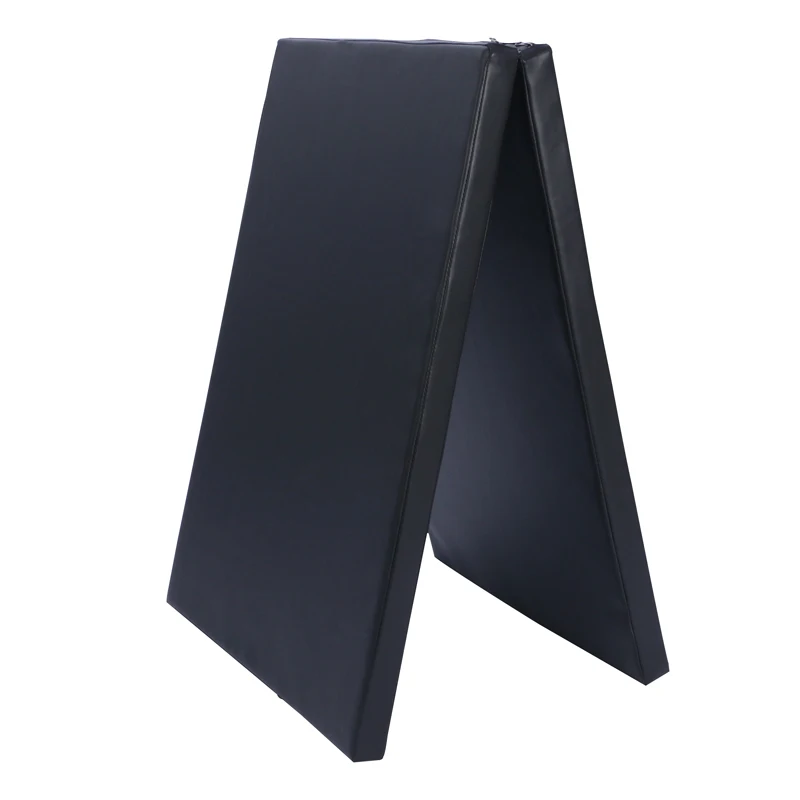 Low price wholesale heavy leather double fold gymnastics mat yoga mat