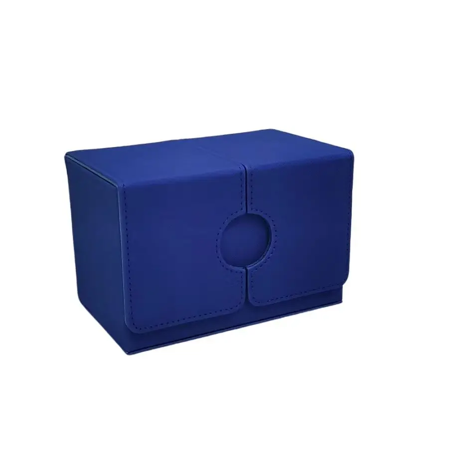 Double Sleeves 3 Compartments Wholesale large capacity card game deck Storage box for Trading Commander Sport PSA Mtg