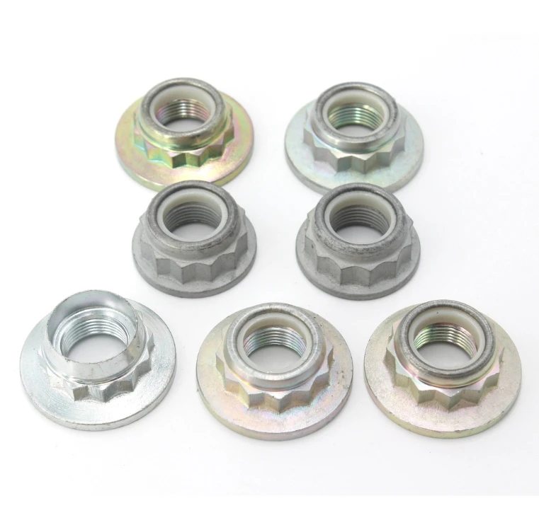 Factory wholesale Gr5 Titanium 12 Point Flanged Head Metal lock nut m8