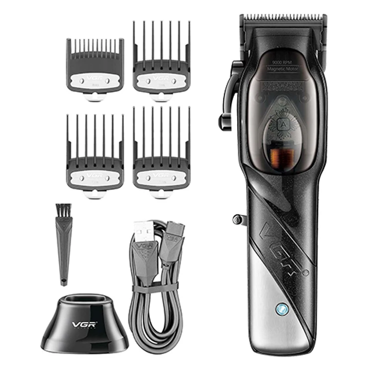 VGR-002 Salon Hair Cut Machine Cordless Rechargeable Professional Hair Clipper For Men