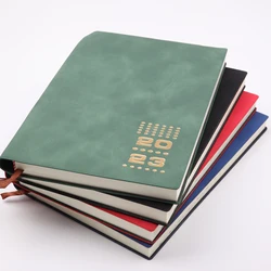 2023 soft cover pu leather day a page weekly planner diary notebook wholesale customized logo