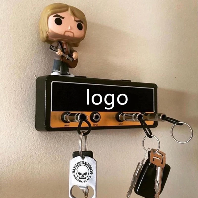 Customized Logo JCM800 Key Storage Rock Guitar Key Rack Vintage Amplifier Keychain Holder Storage Box