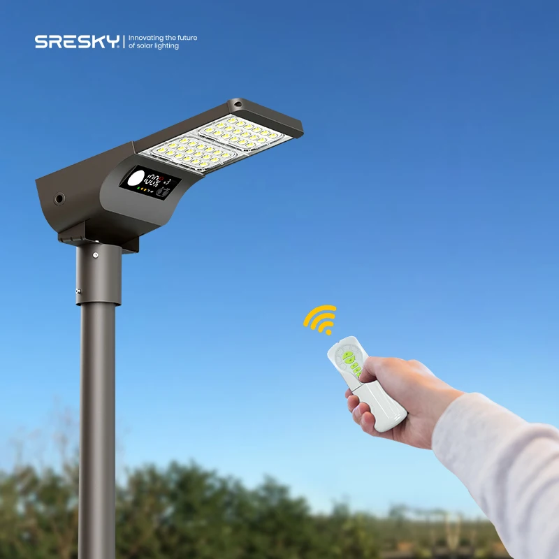 Ip65 All In One Solar Garden Street Light 60w 90w 30W Smart Solar Street Light