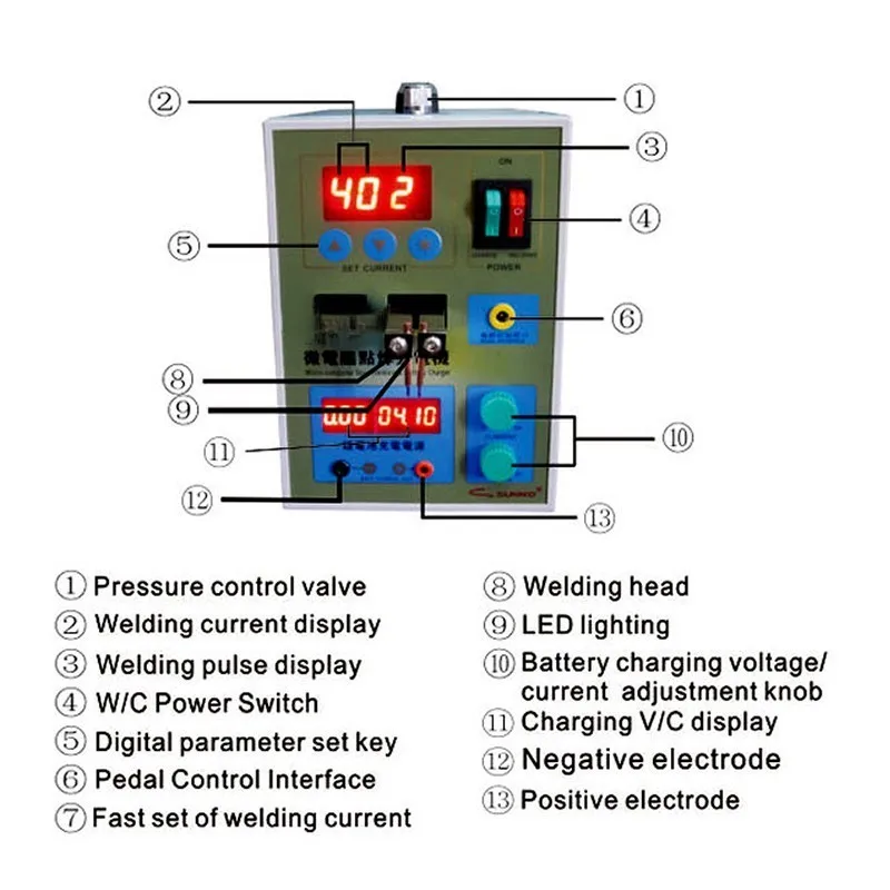 Professional  787A+ Microcomputer Battery Spot Welder Welding Machine for 18650 Batteries Pack