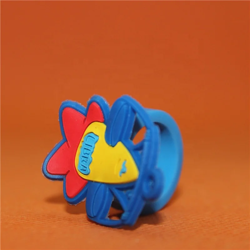 
Factory custom baby playing children kids boys girls beautiful flower cartoon soft rubber ring 