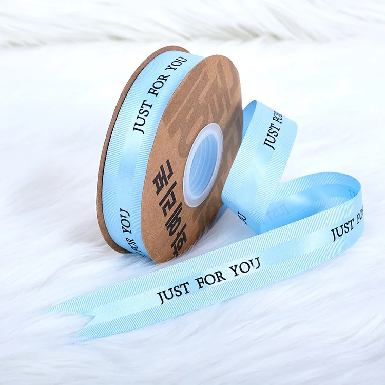 Custom Wholesale printed satin personalized Silk Tape Satin Ribbon for gift box