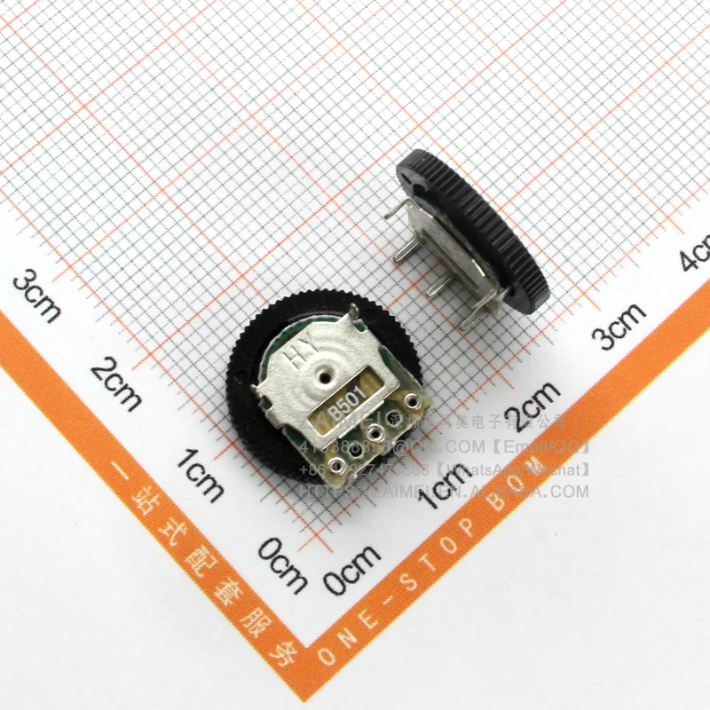 (1Bag=5Pcs) Gear potentiometer B501 500R single dial dial thickness 16 * 2MM