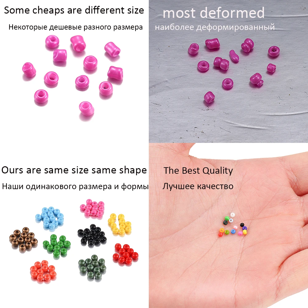 1200pcs Get Free 600pcs Delica beads Czech Glass Seed Beads Small Round Loose Bead DIY Jewelry Making Earrings Bracelet