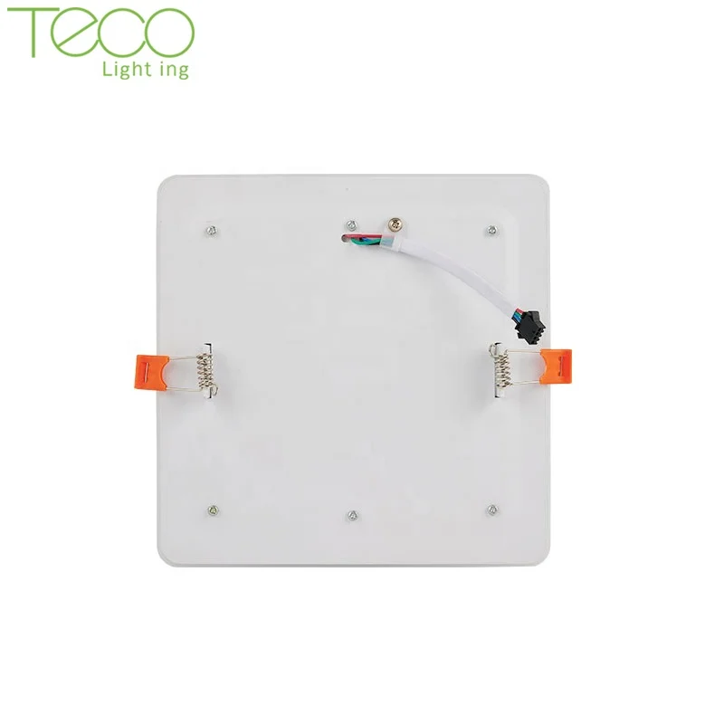 
Indoor round square aluminum housing lamp importer 6w 9w 16w 24w cheap two colour recessed ceiling surface led panel light 