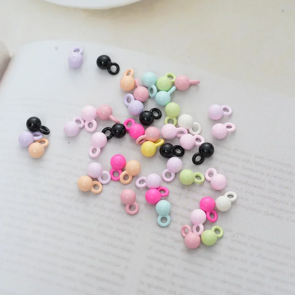 20pcs Alloy Solid Ball Pendant Metal Bead Pendants Round Ball for DIY Jewelry Making Earrings Bracelet Necklace