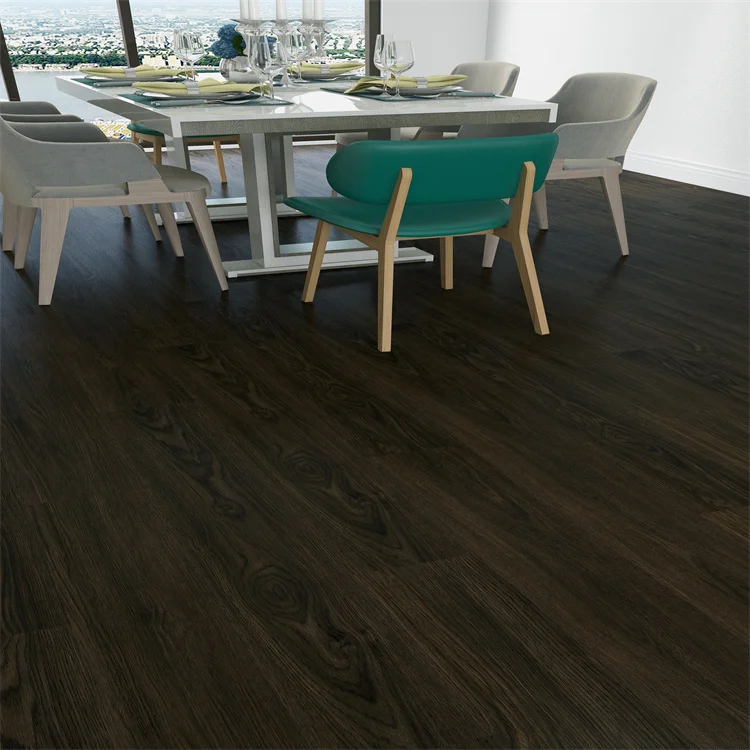 4mm 5mm 6mm Thickness Waterproof Plastic Vinyl SPC Flooring Anti- slip with EVA pad