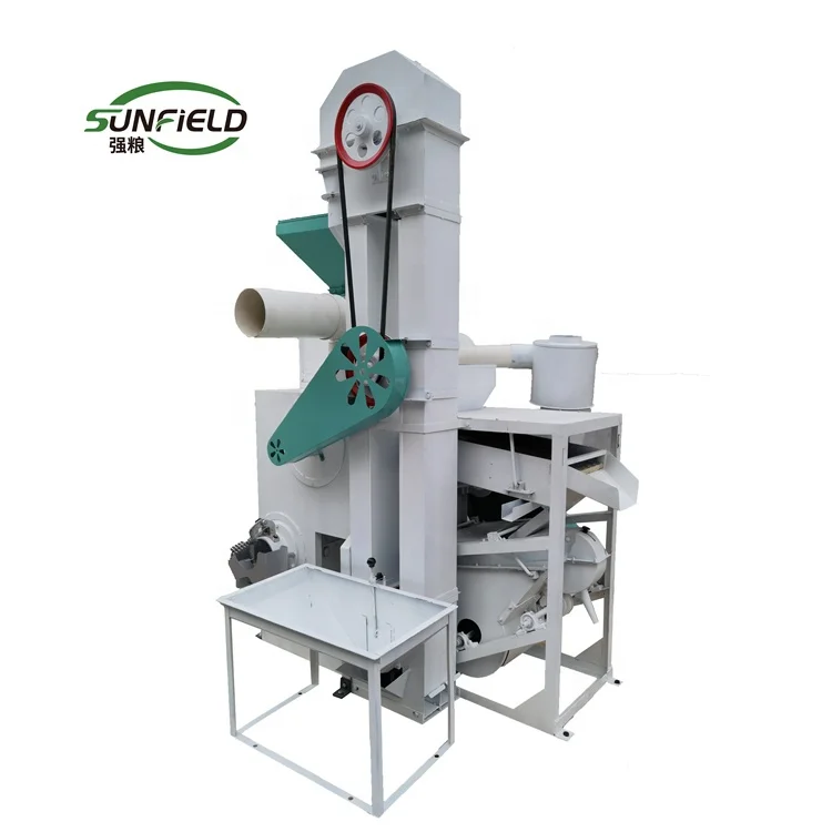 Sunfield 400-500kg/h Mini diesel engine automatic Modern combined rice mill