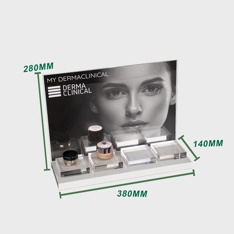 Best Quality Custom Desktop Acrylic Perfume Displays Cosmetics Makeup Display Stand Skincare Beauty Product Display Racks