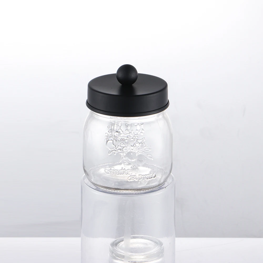 304 Stainless Steel Lid Bathroom Liquid Soap Dispenser Lid 16 oz  Glass Mason Jar