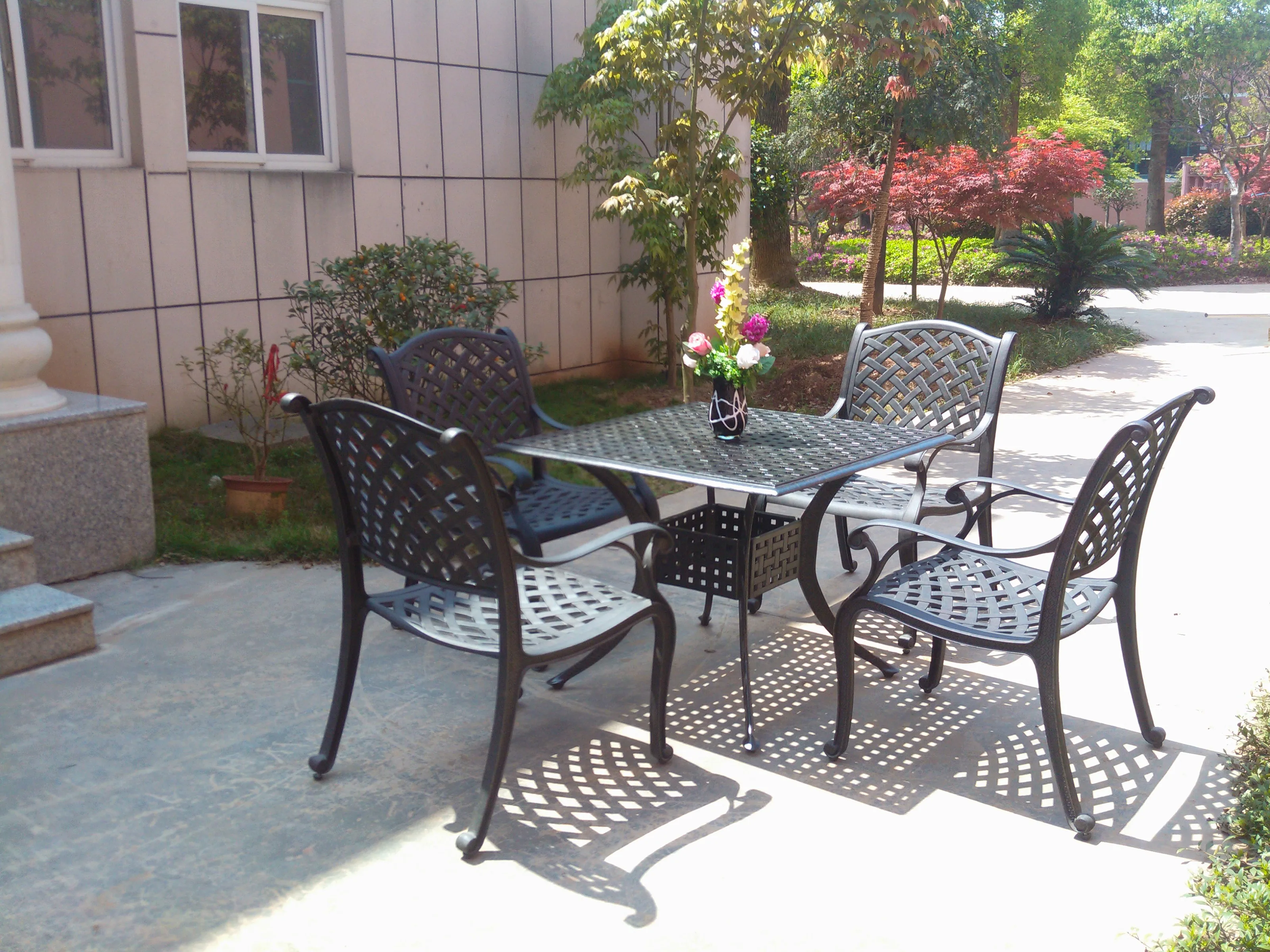 Home Goods Patio Outdoor Patio Cast Iron Garden Furniture outdoor table and chair indoor metal frame