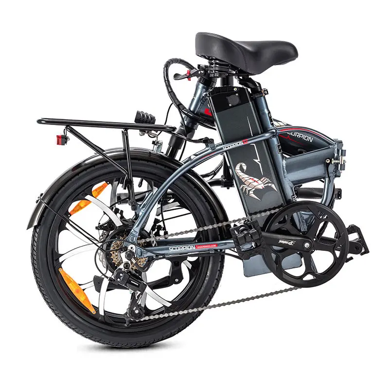Jager Bikes Scorpin S2 E-bike All Wheel Rim 48V/16AH Battery Fat Tire Portable Folding Electric Bike