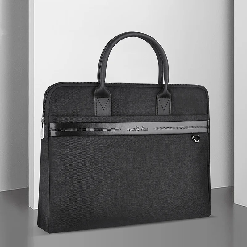 Factory Price Modern Style Travel Laptop Bag 15.6 Inches Durable Waterproof PU Leather Business Briefcase For Men Storage Files
