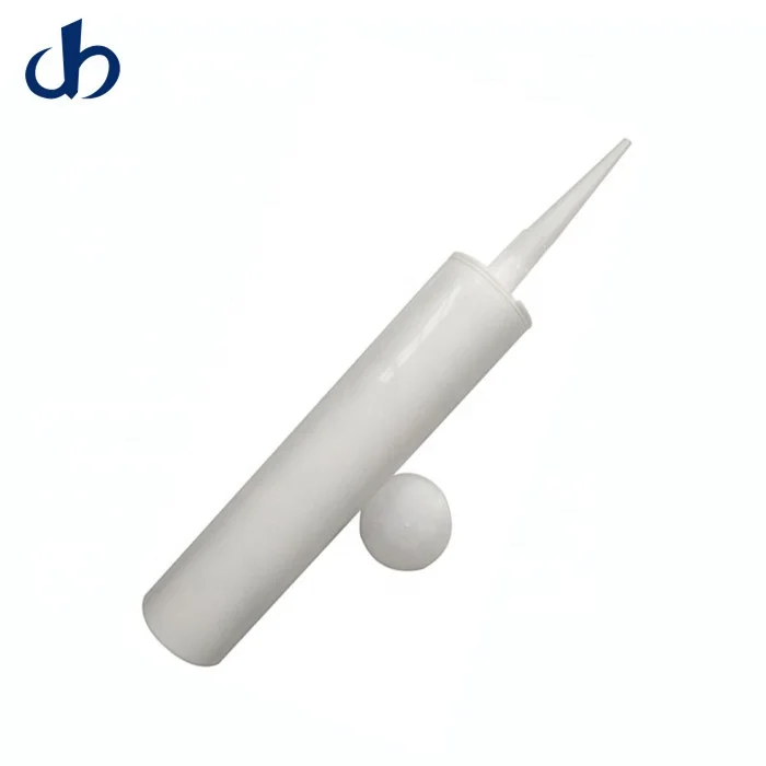 300 ML HDPE empty cartridge with piston and nozzle For Silicone Sealant