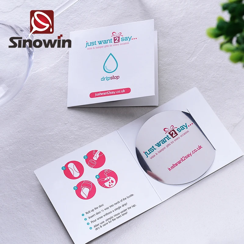 Easy to Use Wine Dropstop Bottle Disk Stop drip stop wine pourer