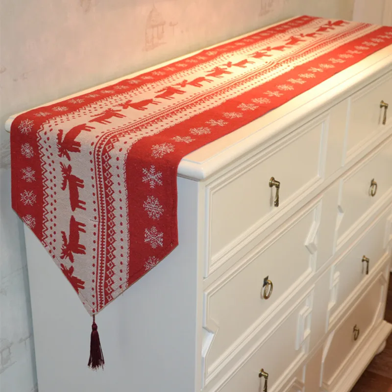 Рождественское украшение, скандинавский стол с лосями, скатерть с флагом, квадратная подставка для обуви, шкаф для обуви, печатный стол с флажками