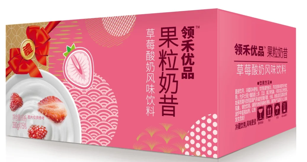 OEM ODM Manufacturer 380g PP Plastic Bottle High Quality Strawberry Passion Fruit Flavor Smoothie Drinks