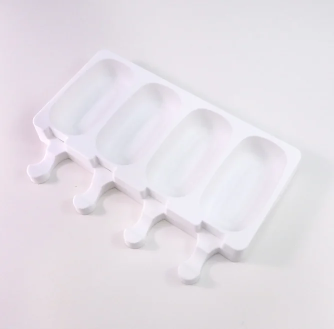 4 hole small size ellipse shape ice cream mold silicone cake mold silicone ice cube tray resin silicone bpa free ice
