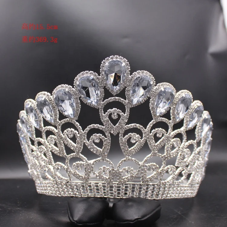 Заводская оптовая продажа милые серебряные розовые стразы бриллиантовые короны для вечеринки золотые блестки разноцветная тиара Miss world GIRL Высокая Корона