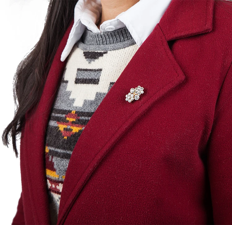 Hot sale products Newest Beauty Head Brooch Jewelry Women Luxury Zircon Eye Shapes Small Corsage Plating Pins Brooches