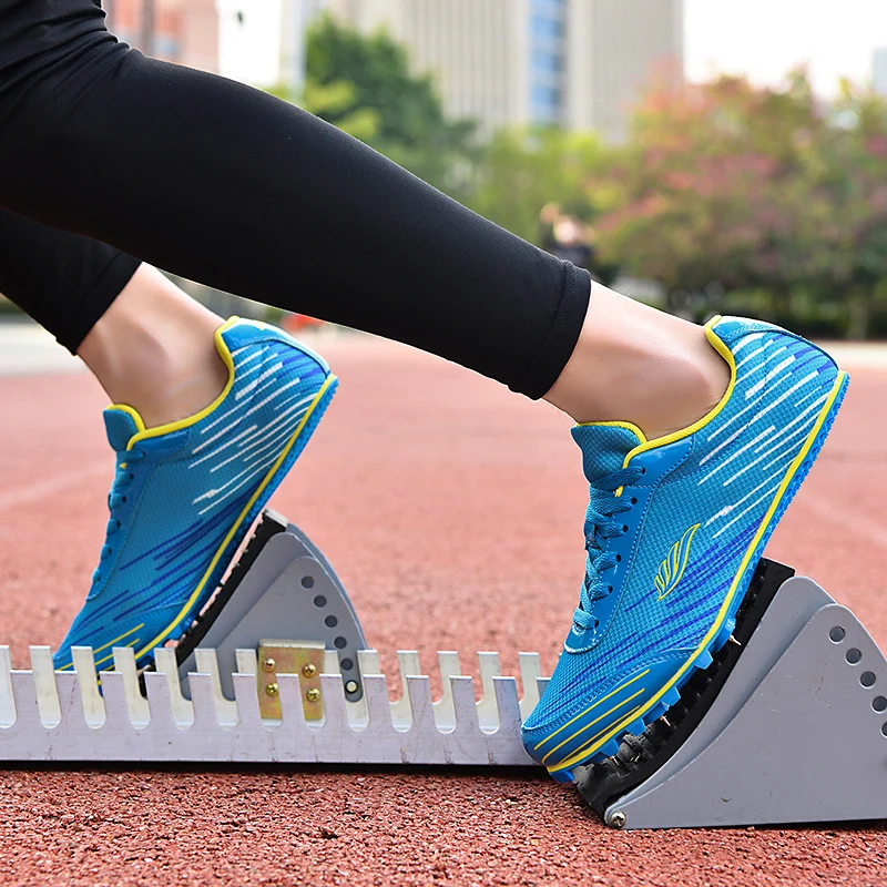 OEM ODM Custom Professional Long Jump Spikes Track and Field Shoes for Men Women Children Kids Boys Girls