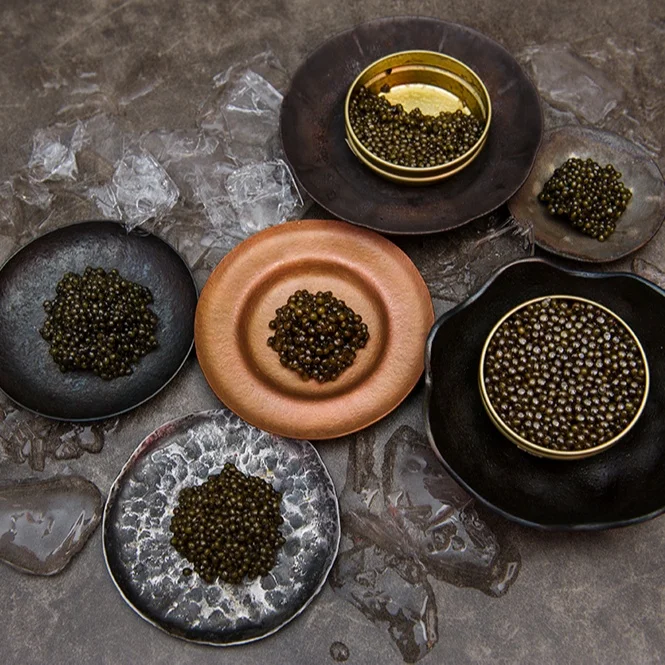 Royal Imperial Ossetra, Acipenser Gueldenstaedtii, Gourmet Black beluga sturgeon caviar cost for the lunch