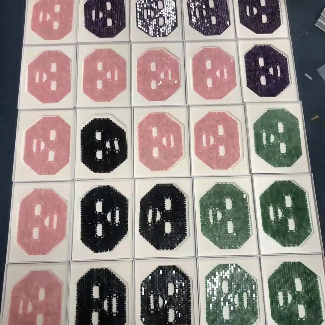 Natural Jade Face Veil High Quality Green Aventurine Jade Face Mask Skin Care Beauty Gift