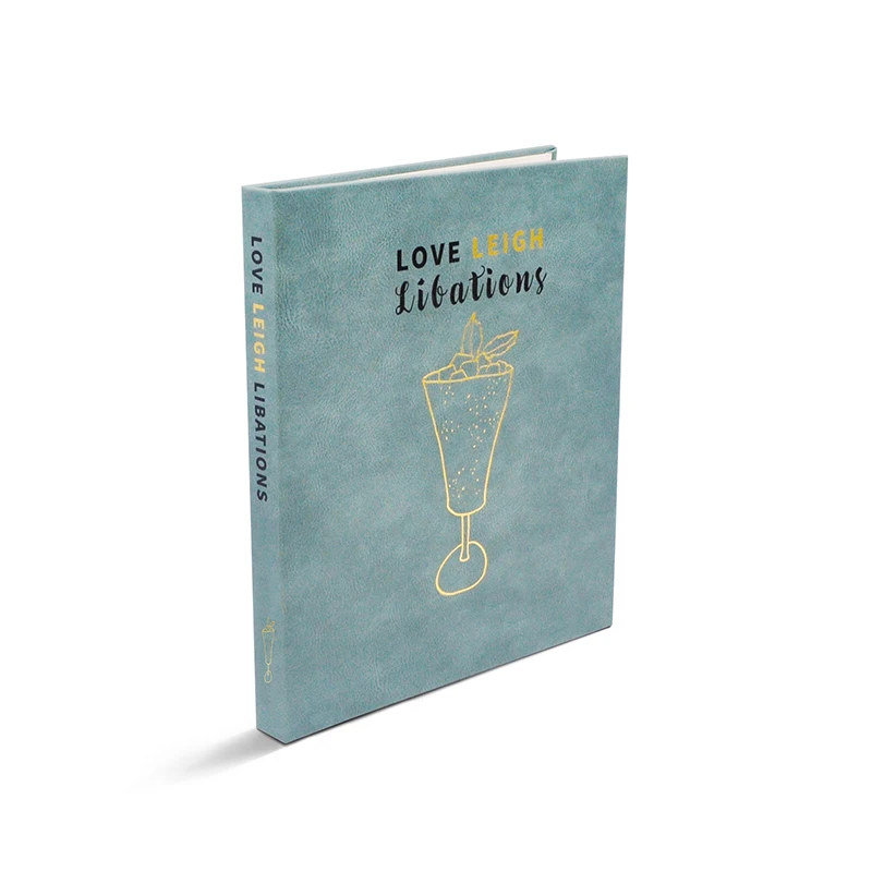 books magazines and publications Custom printing services concealed spiral journal notebook PU Leather cover hidden spiral book