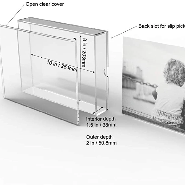  Shadow Box Frame Acrylic Photo Picture DIY Tabletop Display Case