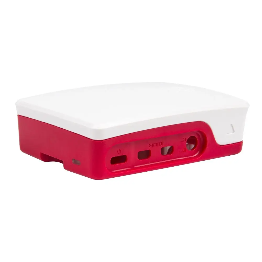 Оптовая продажа корпус Raspberry Pi 4 красный и белый из АБС-пластика можно установить вентилятор