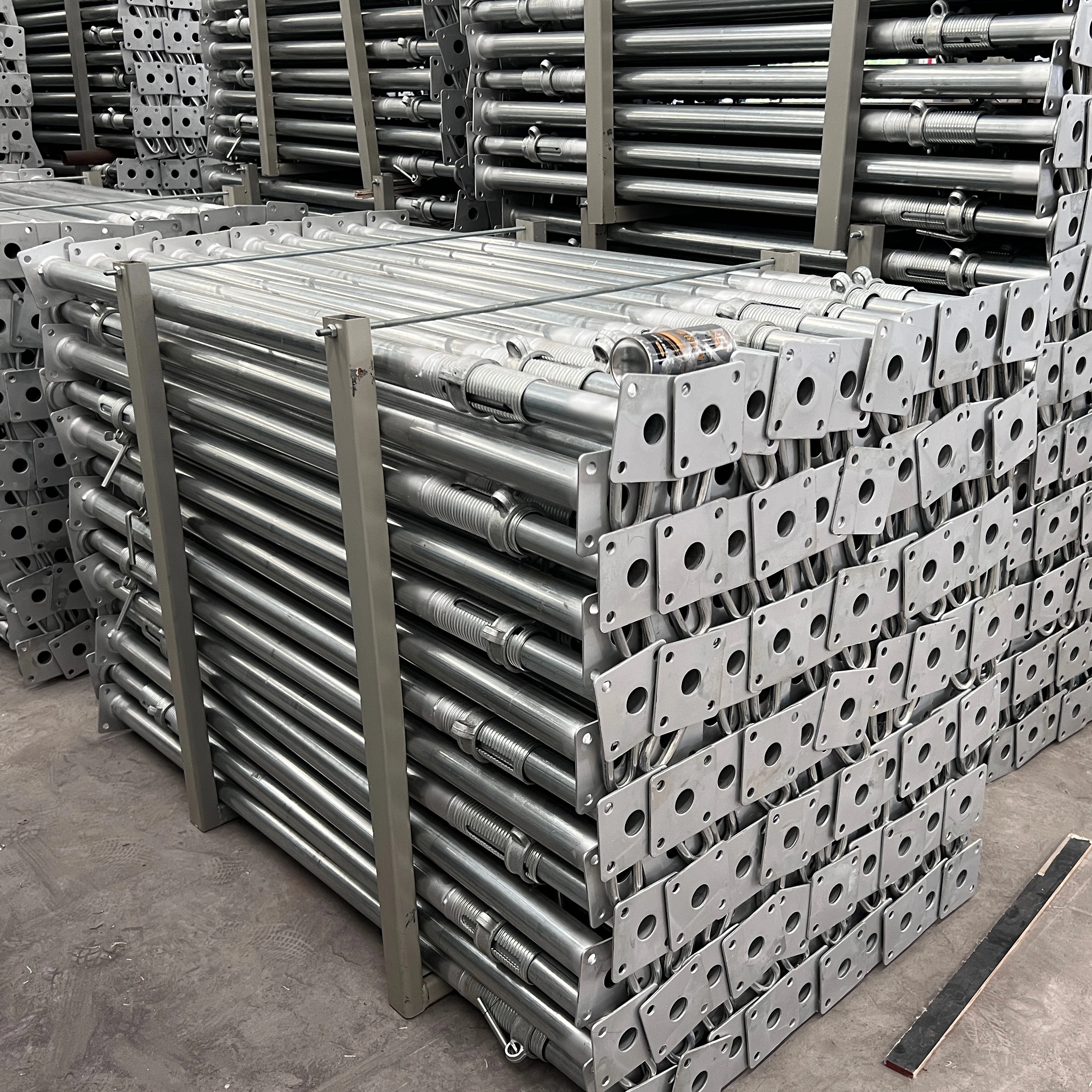 Height telescopic metal props scaffolding jack concrete slab push pull rod steel shoring props