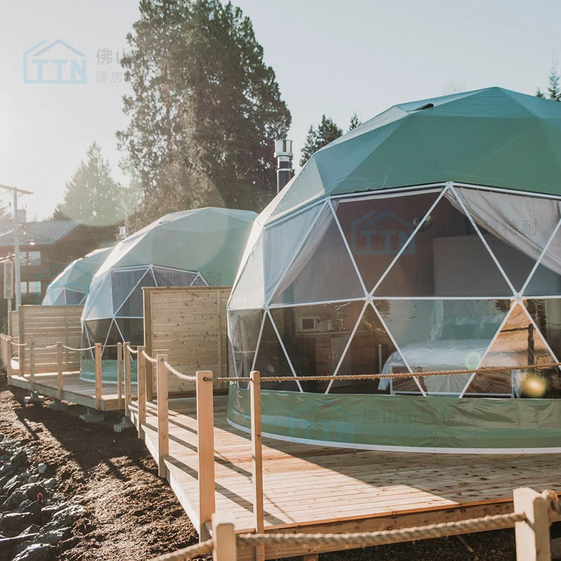 
Industry Standard dome tents house cheap luxury family geodesic dome tent 