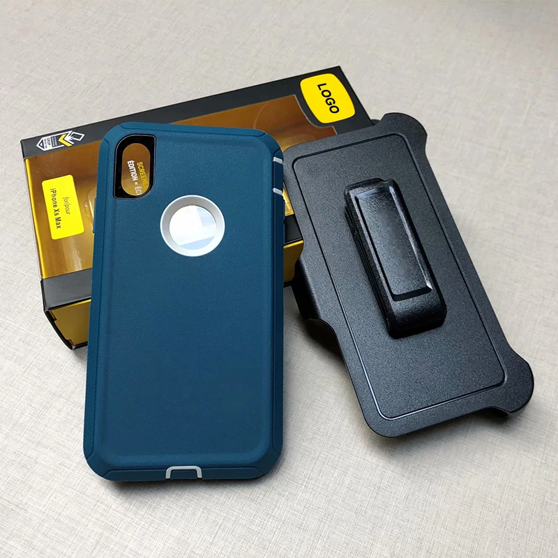 Original Quality Shockproof Defender Cases Cover For iPhones 14 13 Pro Max SE  Multi-layer Heavy Duty Rugged With Original LOGO