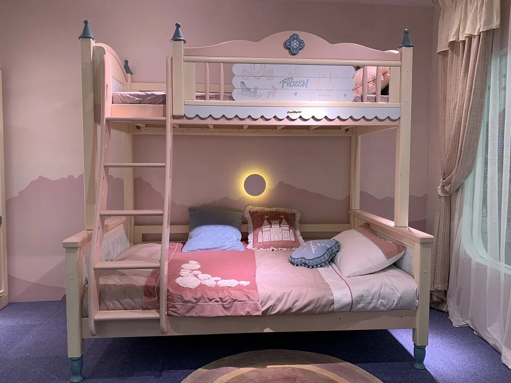 Kid bed room furniture girl Lowest Price Kids Bedroom Solid Wood bed