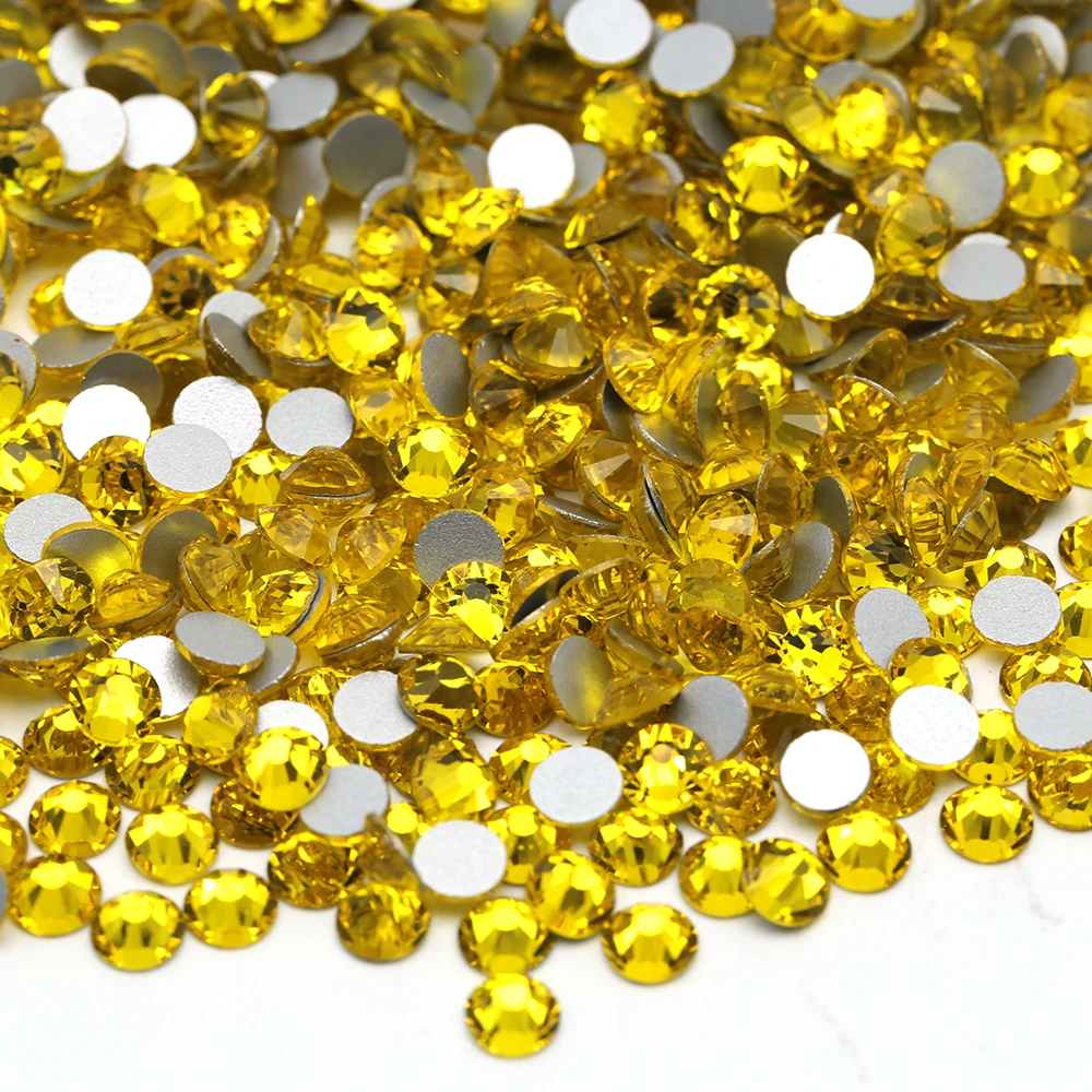 XULIN Non Hotfix Nail Decoration Crystal Glass Rhinestone