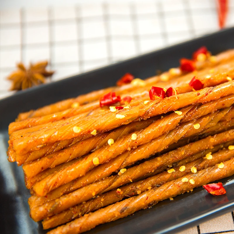 
Genji Food 200g Curly Spicy Beancurd Best Sell Snack China Spicy Snack Bean Gluten Spicy Strip 